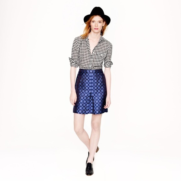 J. CREW Silk Medallion Print Skirt, Sz 10 (NWOT) - Picture 7 of 8